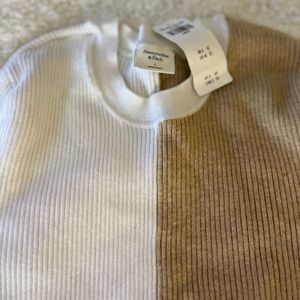 Abercrombie and fitch spliced crew neck top